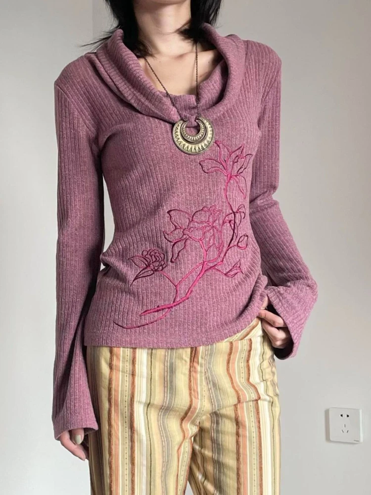 Фиолетовые женские свитера с ц – обзор и цена Embroidery Thread Yarn
