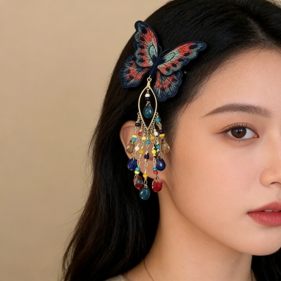 Новые заколки для волос в кита – обзор и цена Embroidery Charm