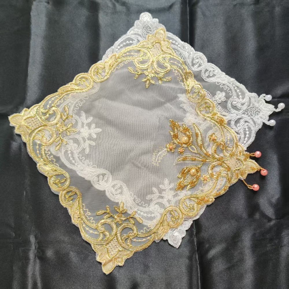 Золотые квадратные салфетки с  – обзор и цена Embroidery Room