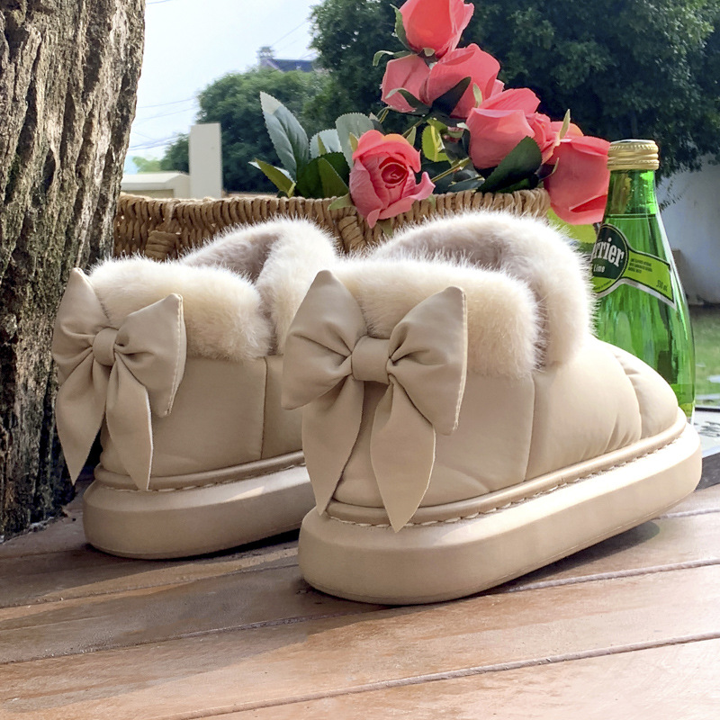 Новинка 2023 года, зимние плюш – обзор и цена Embroidery Flat Shoes