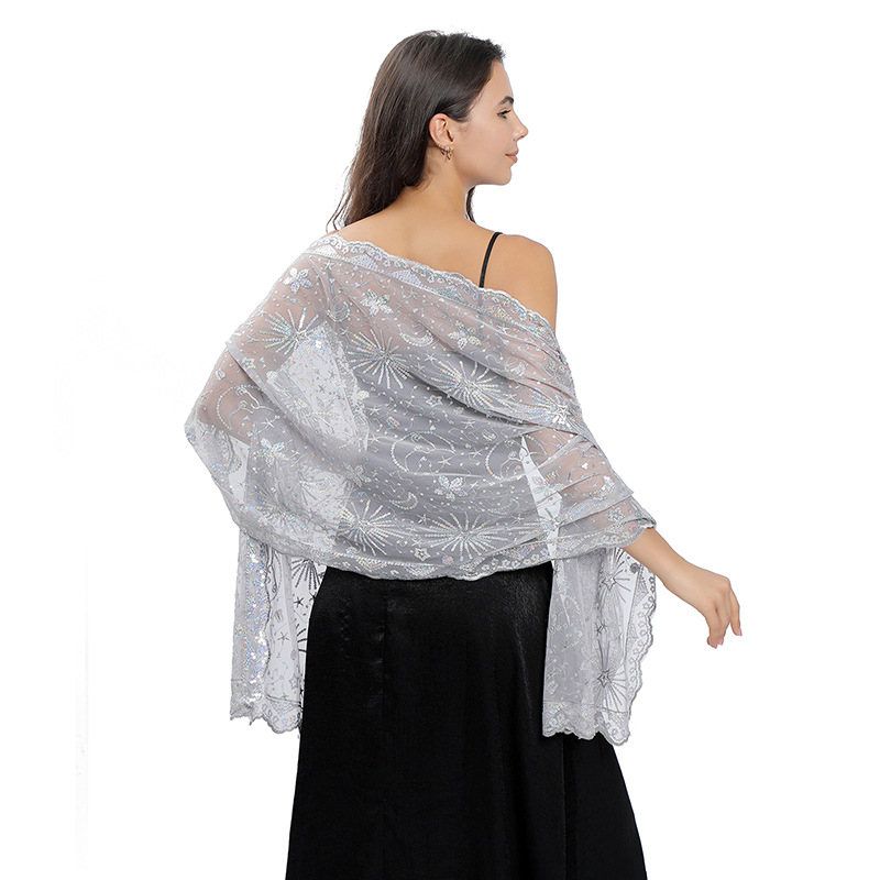 Блестящие вечерние платья с бл – обзор и цена Embroidery Shawl