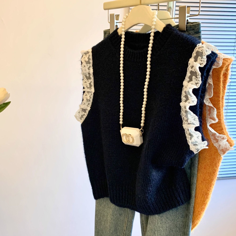 Ретро кружевной вязаный жилет  – обзор и цена Embroidery Thread Yarn