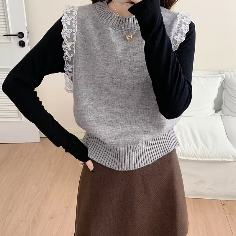 Ретро кружевной вязаный жилет  – обзор и цена Embroidery Thread Yarn