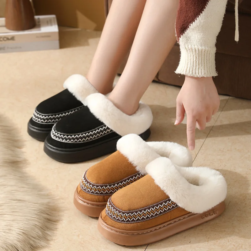Зима 2026: Женские толстые теп – обзор и цена Embroidery Shoes