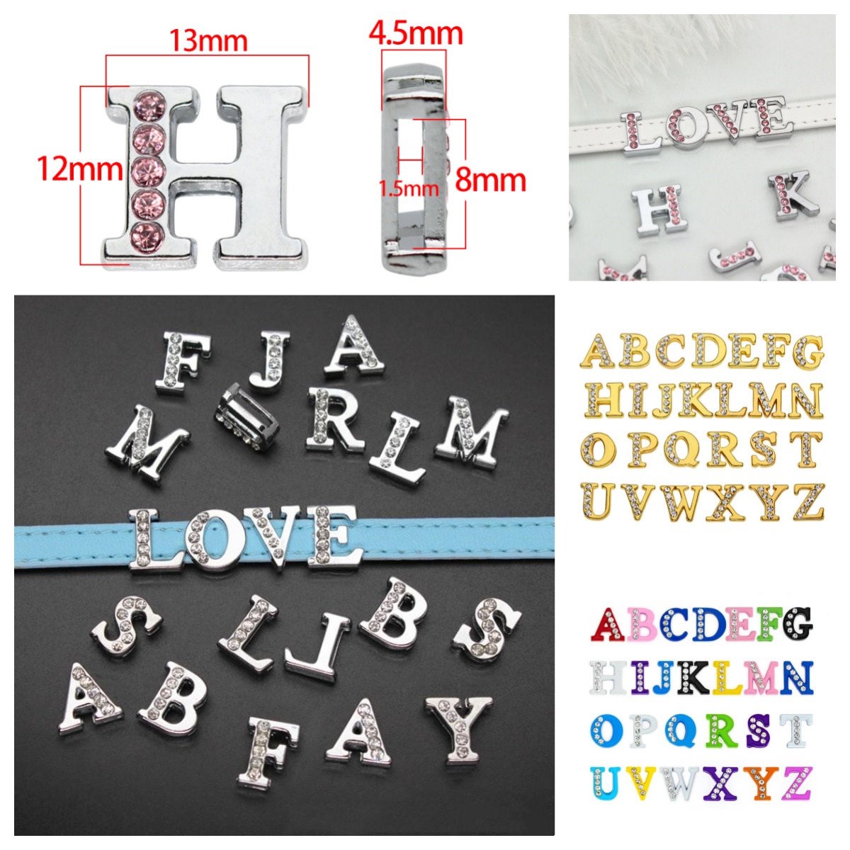 50 шт./лот, буквы-шармы для ру – обзор и цена Embroidery Charm