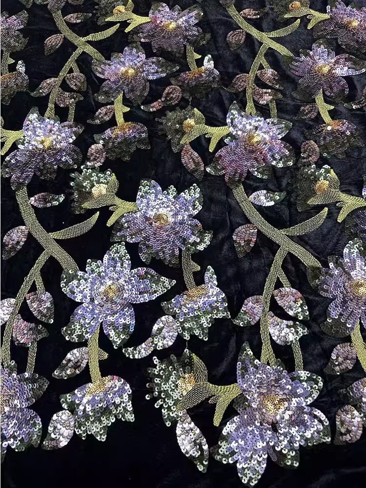 1 ярд винтажной бархатной ткан – обзор и цена Embroidery Beads